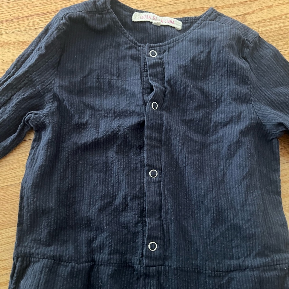 Luisa Et La Luna Navy Blue jumpsuit sz 6 - Picture 2 of 4